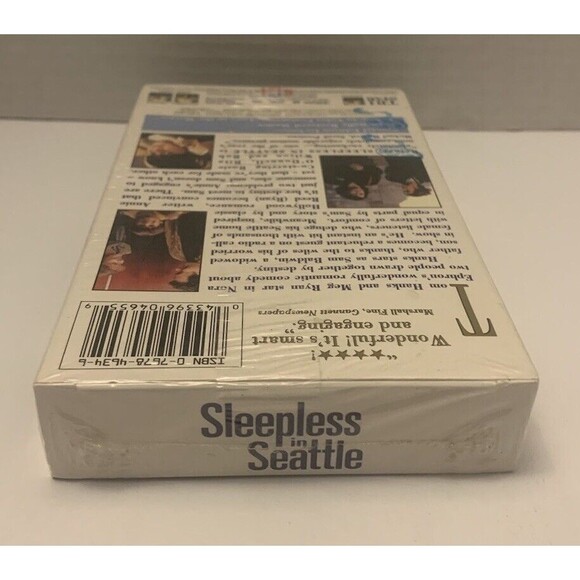New Sealed VHS Tape: Sleepless In Seattle - Tom Hanks And Meg Ryan - Picture 4 of 4
